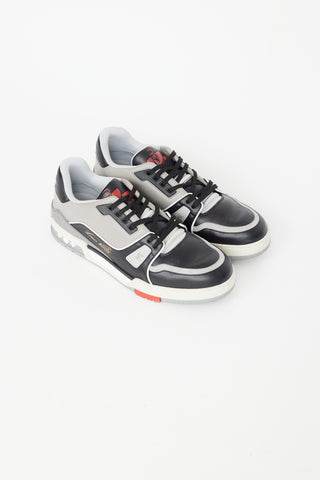 Louis Vuitton Black & Grey Trainer Sneaker