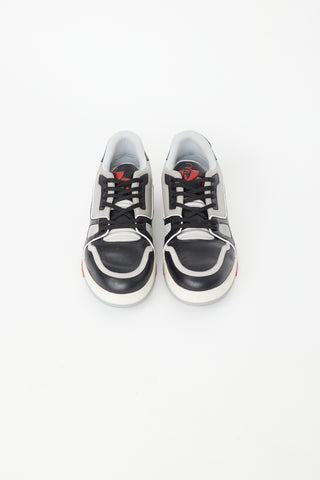 Louis Vuitton Black & Grey Trainer Sneaker