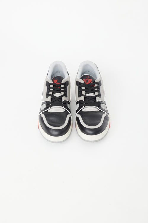 Louis Vuitton Black & Grey Trainer Sneaker