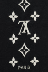 Louis Vuitton Black & White Reykjavik Cashmere Monogram Scarf