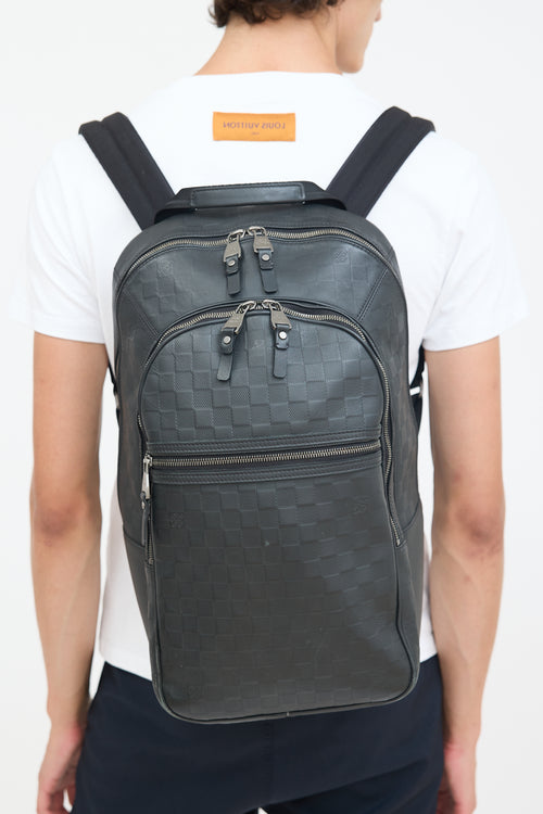 Louis Vuitton Black Damier Infini Michael Backpack