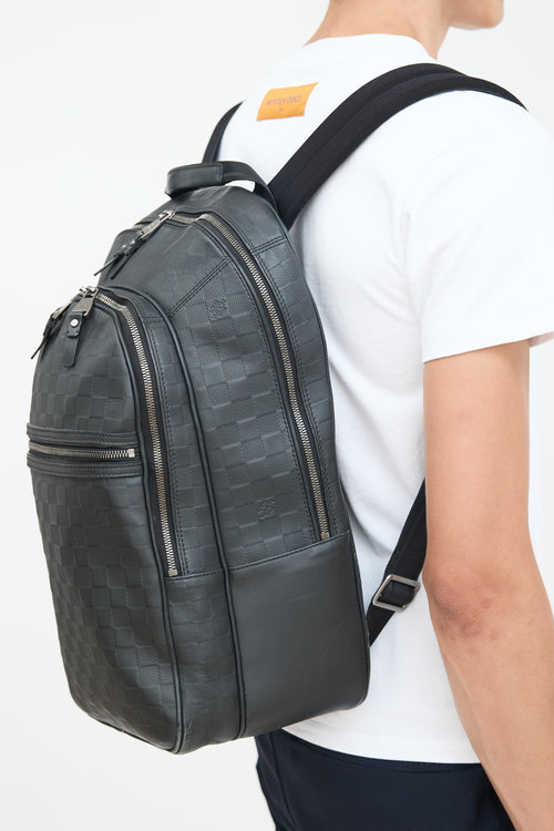 Louis Vuitton Black Damier Infini Michael Backpack