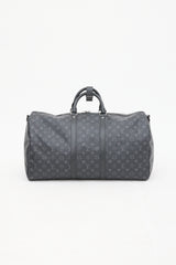 Louis Vuitton Black Eclipse Monogram Keepall Bandoulière 55 Duffle Bag