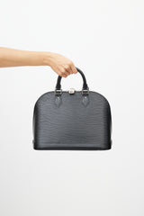 Louis Vuitton Black Epi Leather Alma PM Bag