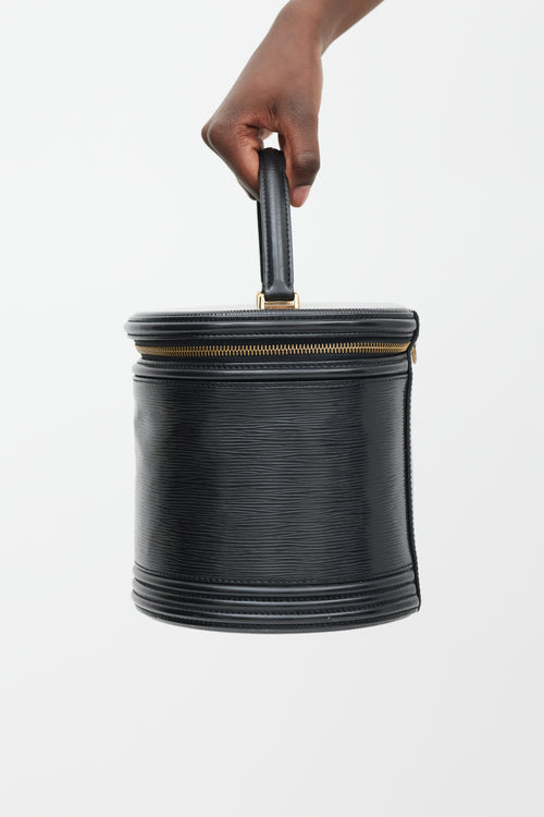 Louis Vuitton Black Epi Leather Vanity Bag