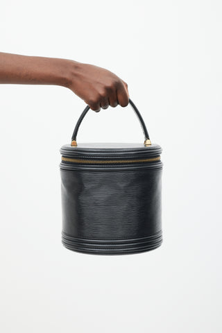 Louis Vuitton Black Epi Leather Vanity Bag
