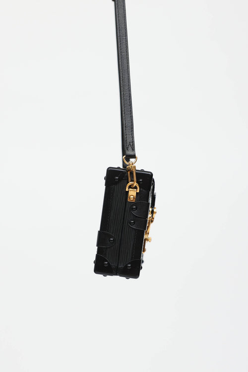 Black Epi Petite Malle Trunk Bag
