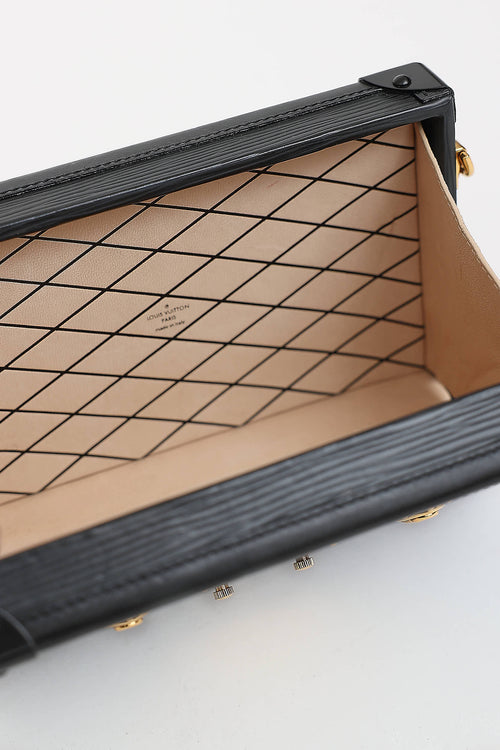 Black Epi Petite Malle Trunk Bag