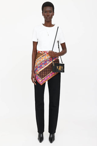 Black Epi Petite Malle Trunk Bag