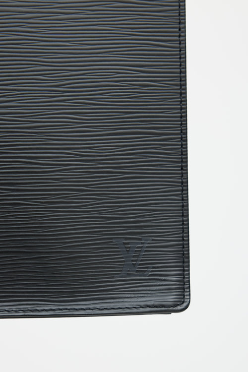 Louis Vuitton 2003 Black Epi Leather Sac Plat PM Tote Bag