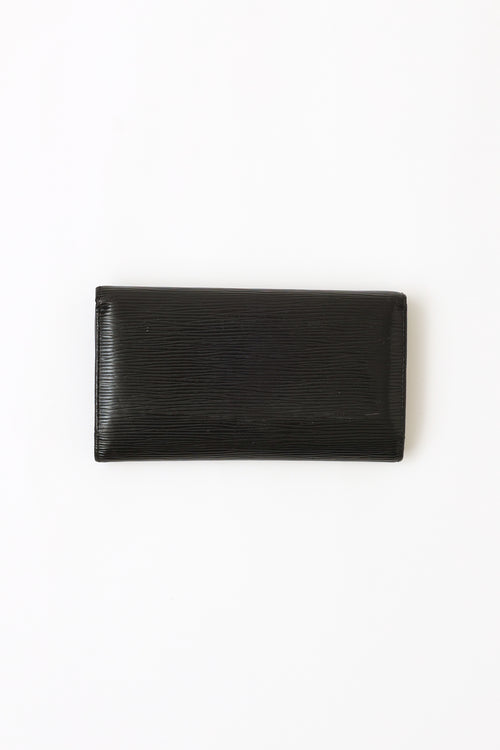 Louis Vuitton Black Epi Leather Pont Neuf Wallet