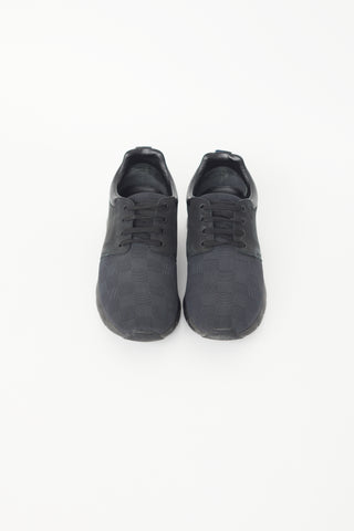 Louis Vuitton Black Fastlane Damier Knit Sneaker