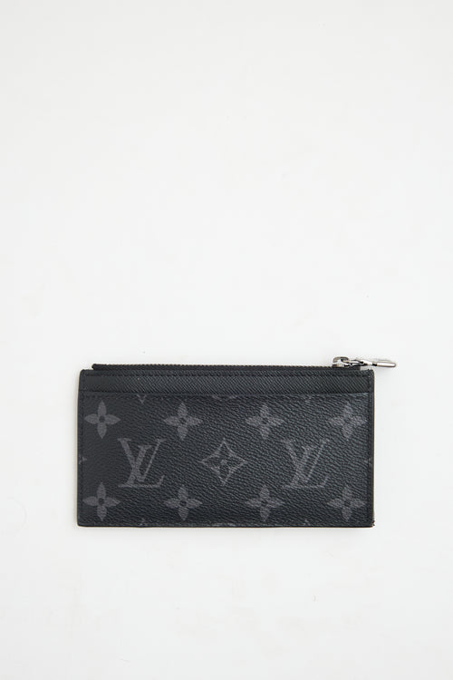 Louis VuittonBlack Monogram Ecips Coin Card Holder