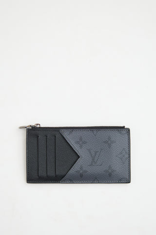 Louis VuittonBlack Monogram Ecips Coin Card Holder