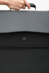 Louis Vuitton Black Leather & Grey Nylon Gibeciere Garment Bag