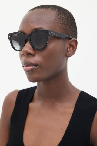 Louis Vuitton Black & Gold Z1526W Wayfarer Sunglasses