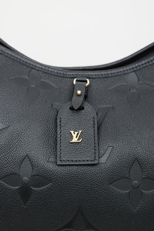 Louis Vuitton Black Monogram Empreinte CarryAll MM Tote Bag