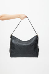 Louis Vuitton Black Monogram Empreinte CarryAll MM Tote Bag