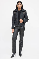 Louis Vuitton Leather Quilted Jacket