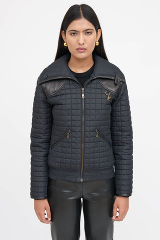 Louis Vuitton Leather Quilted Jacket