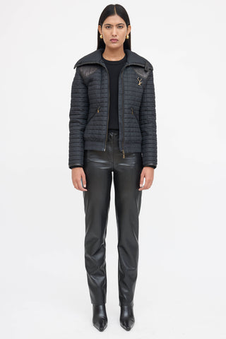 Louis Vuitton Leather Quilted Jacket