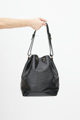 Louis Vuitton Black NéoNoé MM Epi Bucket Bag