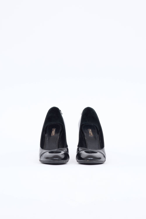 Louis Vuitton Patent Chain Link Pump