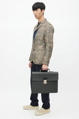 Louis Vuitton Black Taiga Leather Briefcase