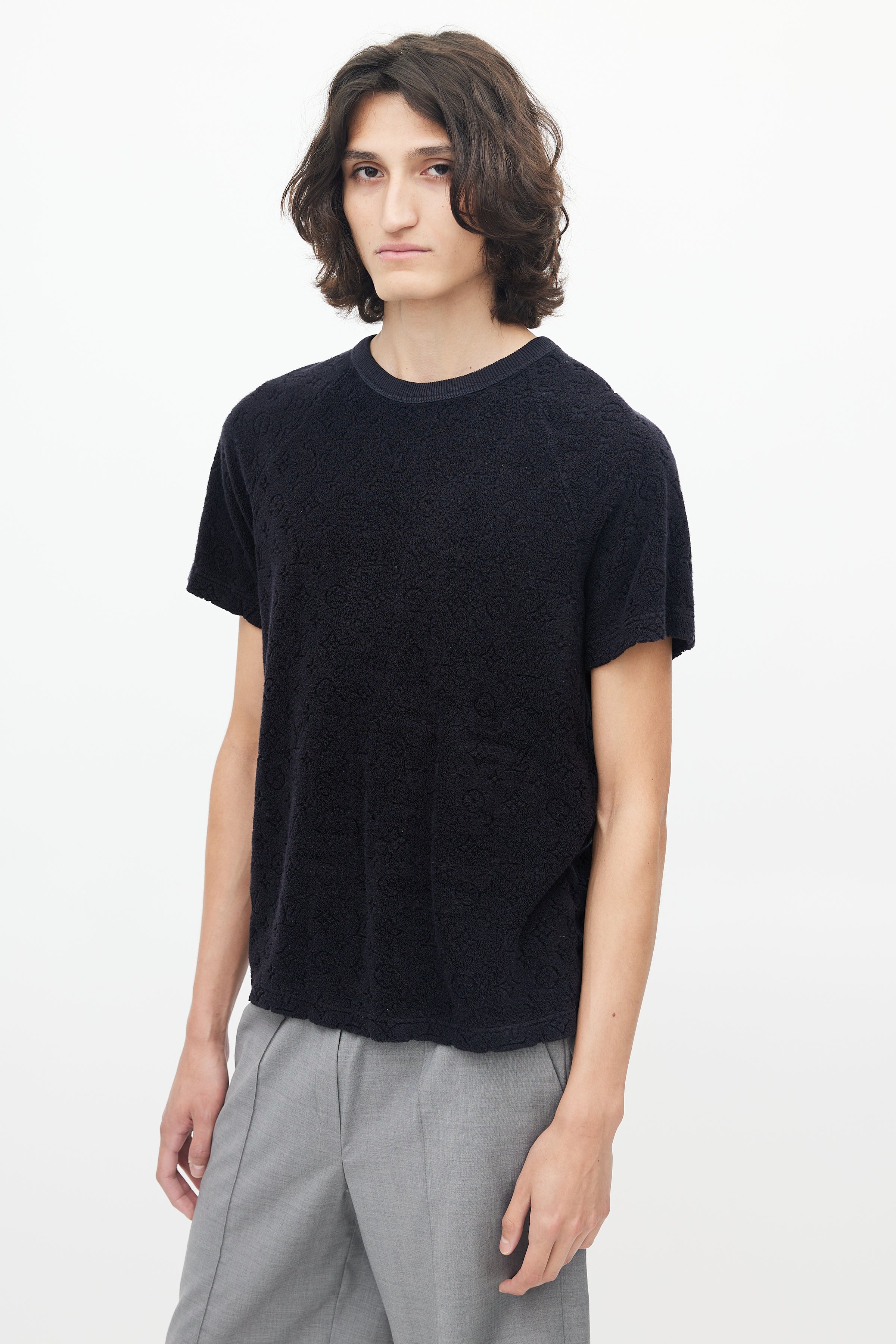 Louis Vuitton - Authenticated T-Shirt - Cotton Black For Man, Never Worn
