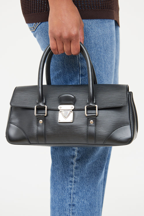 Louis Vuitton Black Epi Segur PM Bag