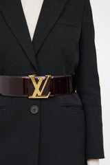 Louis Vuitton Vernis Amerante Sobe Belt