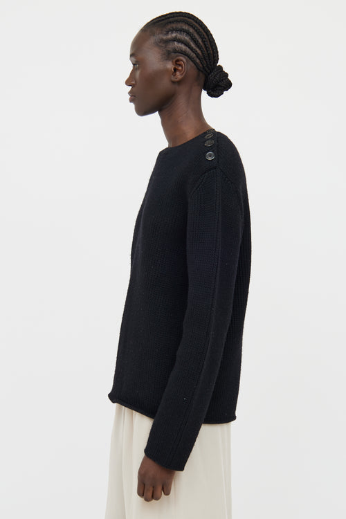 Louis Vuitton Black Knit Sweater