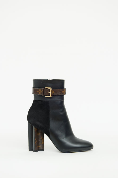 Louis Vuitton Black Idylle Ankle Boot