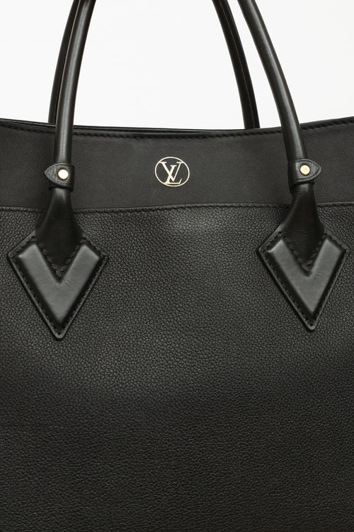 Louis Vuitton Black On My Side Tote MM Bag