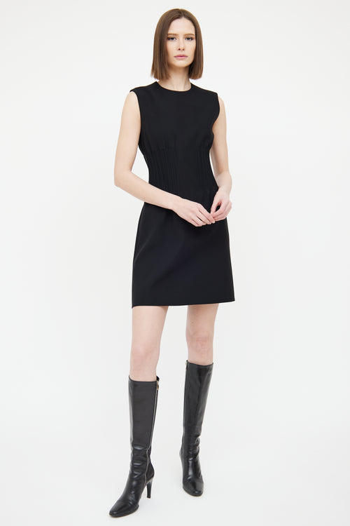 Louis Vuitton Black Boned Bodice  Dress