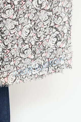 Louis Vuitton Rock N' Roses Knit Scarf