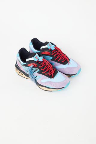 Louis Vuitton Blue & Purple Suede Trail Sneaker