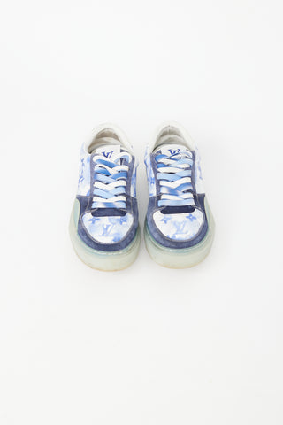 Louis Vuitton Blue & White Watercolour Ollie Monogram Sneaker