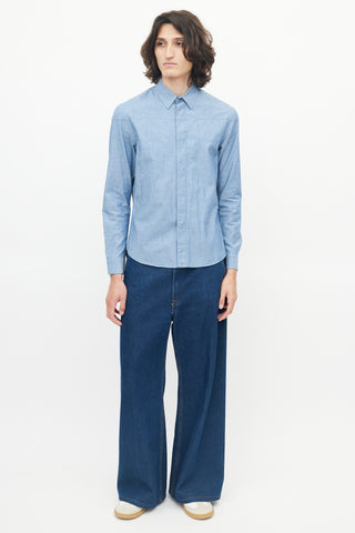 Louis Vuitton Blue Chambray Shirt