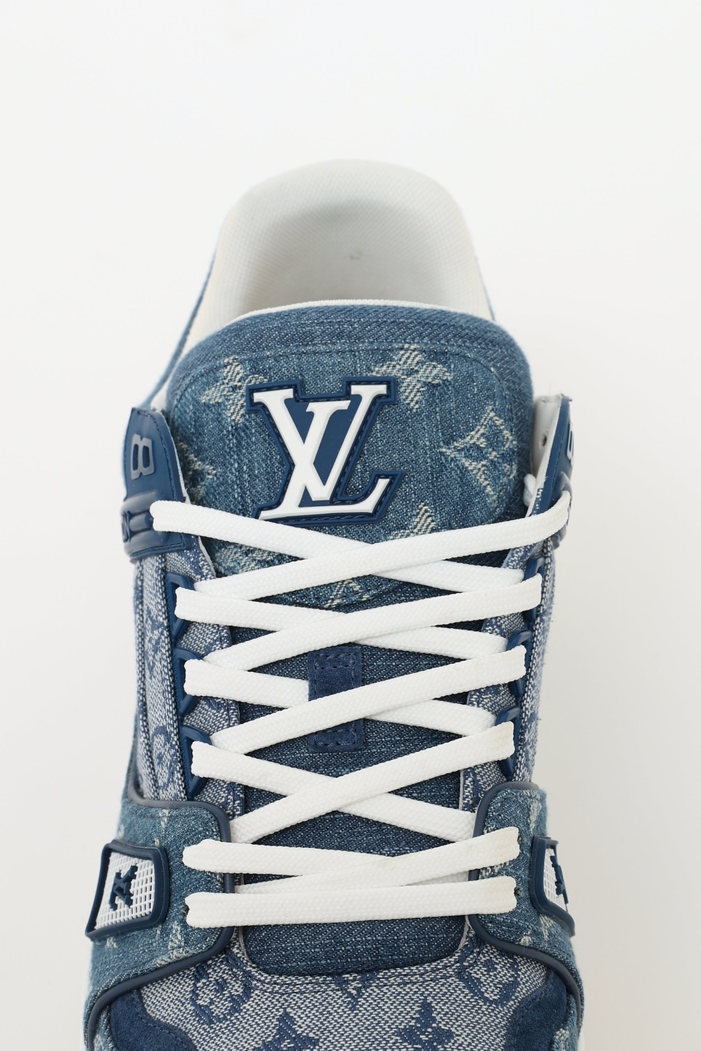 Louis Vuitton // Blue Denim Monogram Trainer Sneaker – VSP Consignment