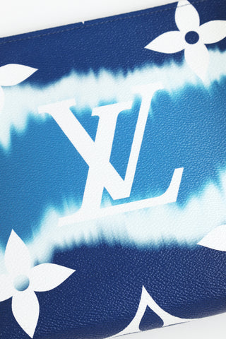 Louis Vuitton // Blue Logo Tape Zip Up Sports Bra – VSP Consignment