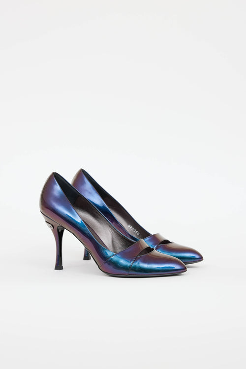 Louis Vuitton Patent Iridescent Pump