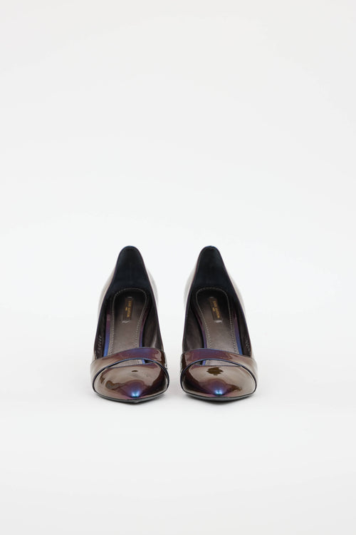 Louis Vuitton Patent Iridescent Pump