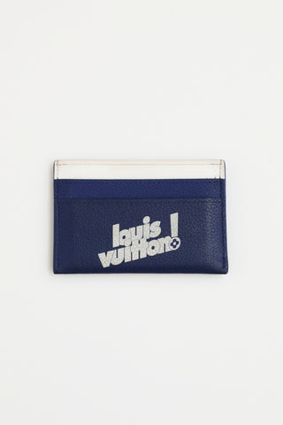 Louis Vuitton Navy & White Everyday Card Holder