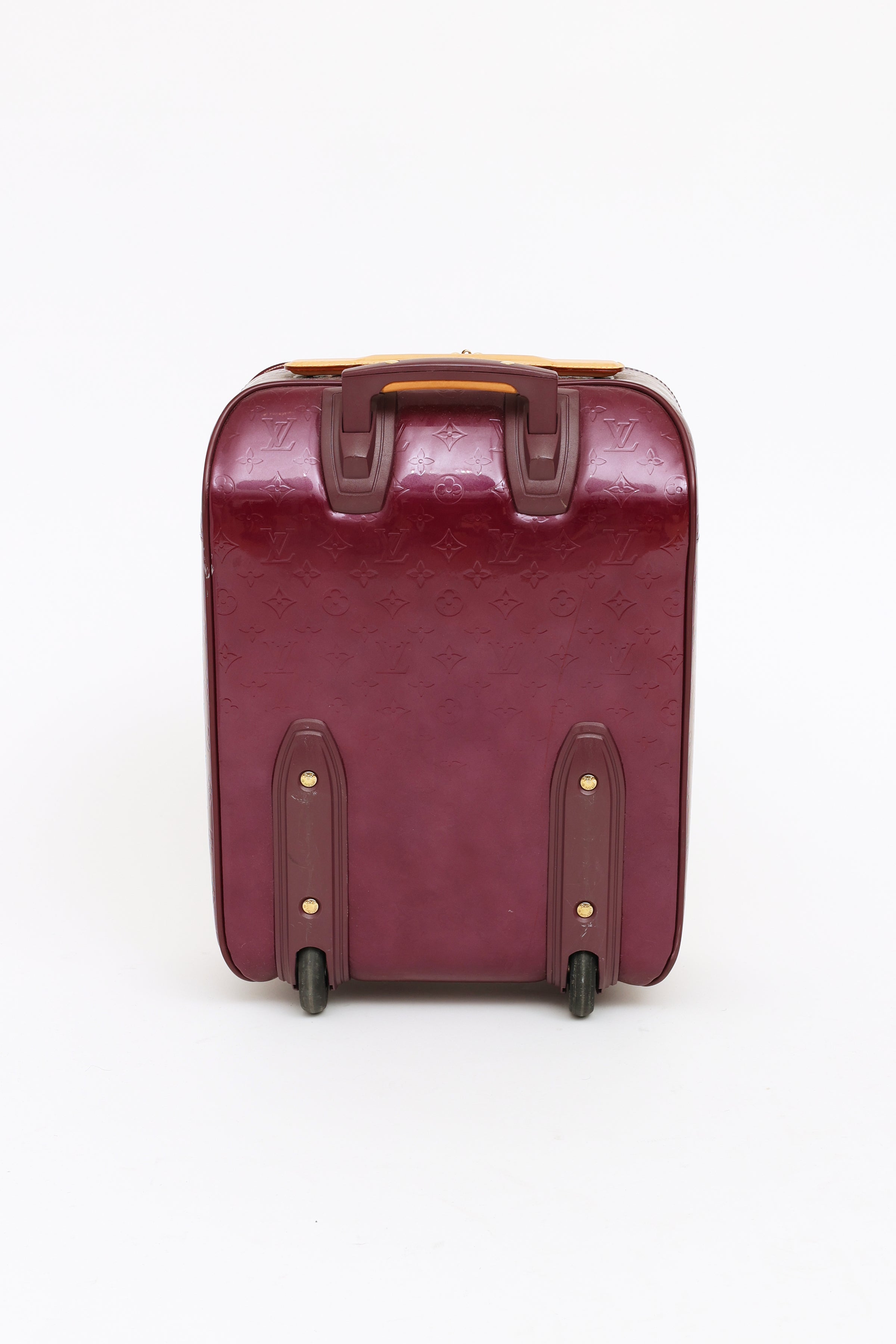 Louis Vuitton 2013 Pre-owned Vernis Monogram Pegase 45 Suitcase - Red