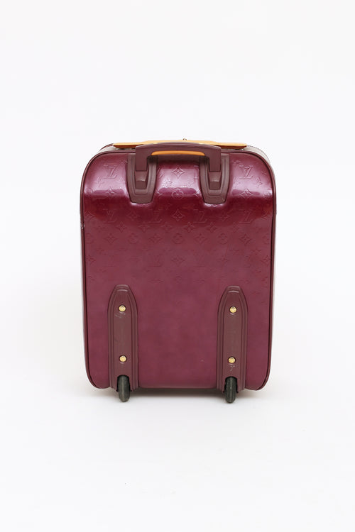 Louis Vuitton Violette Vernis Pegase 45 Suitcase