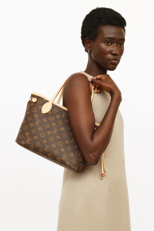 Louis Vuitton Brown Monogram PM Neverfull Bag