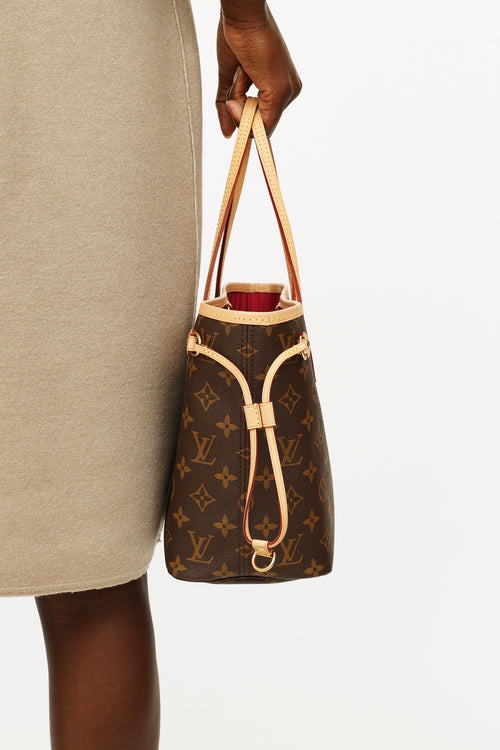 Louis Vuitton Brown Monogram PM Neverfull Bag