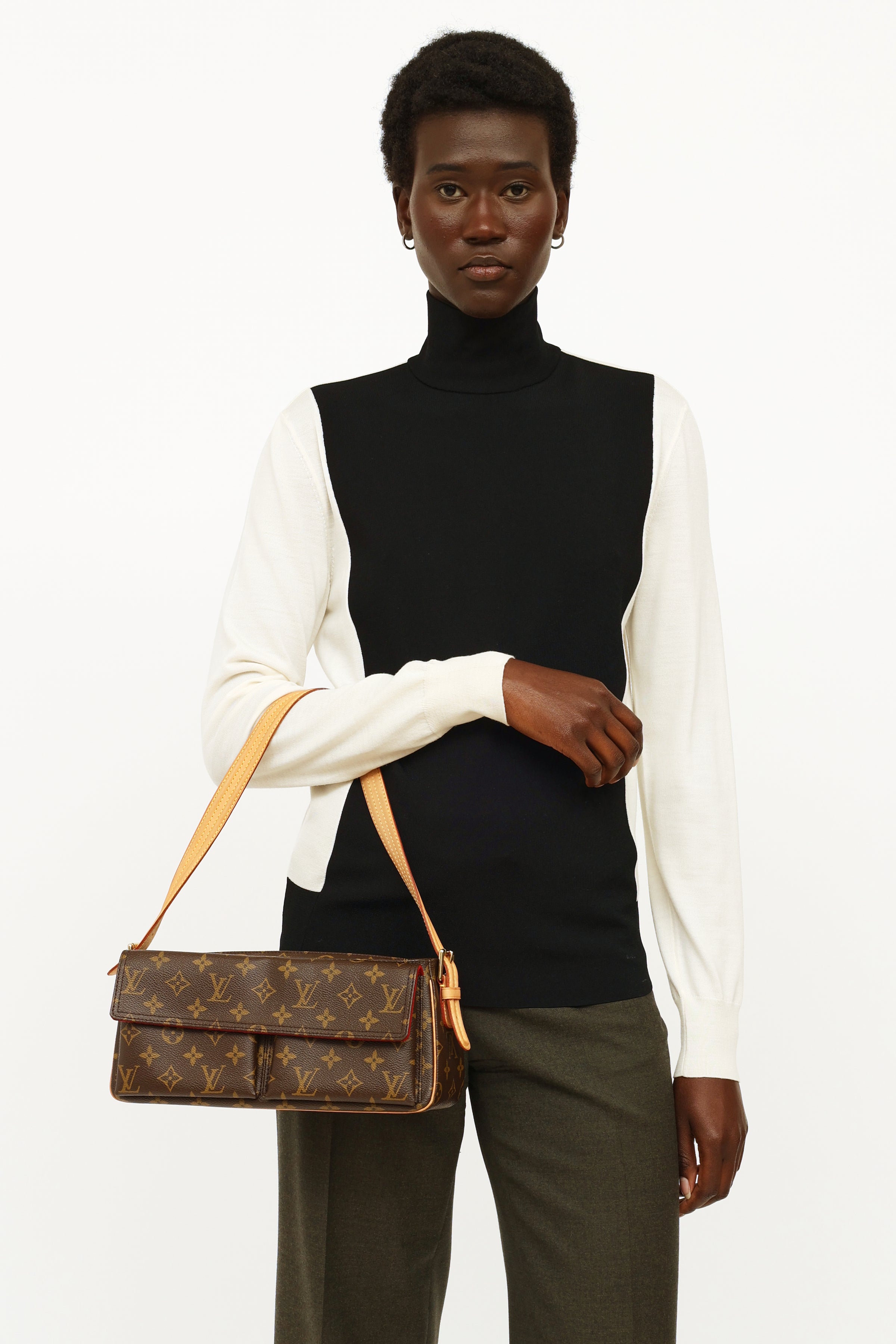 Louis Vuitton Monogram Viva Cite PM Brown Cloth ref.611478 - Joli