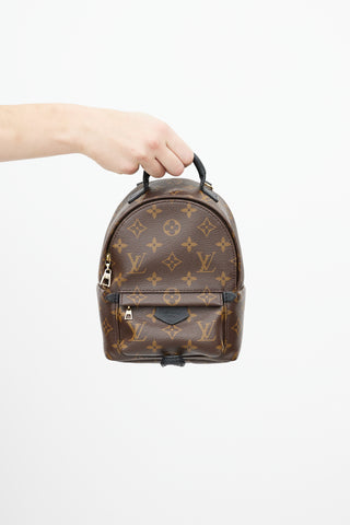 Louis Vuitton Brown & Black Palm Springs Monogram Mini Backpack